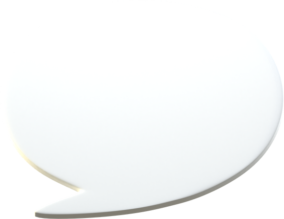 3d Speech balloon